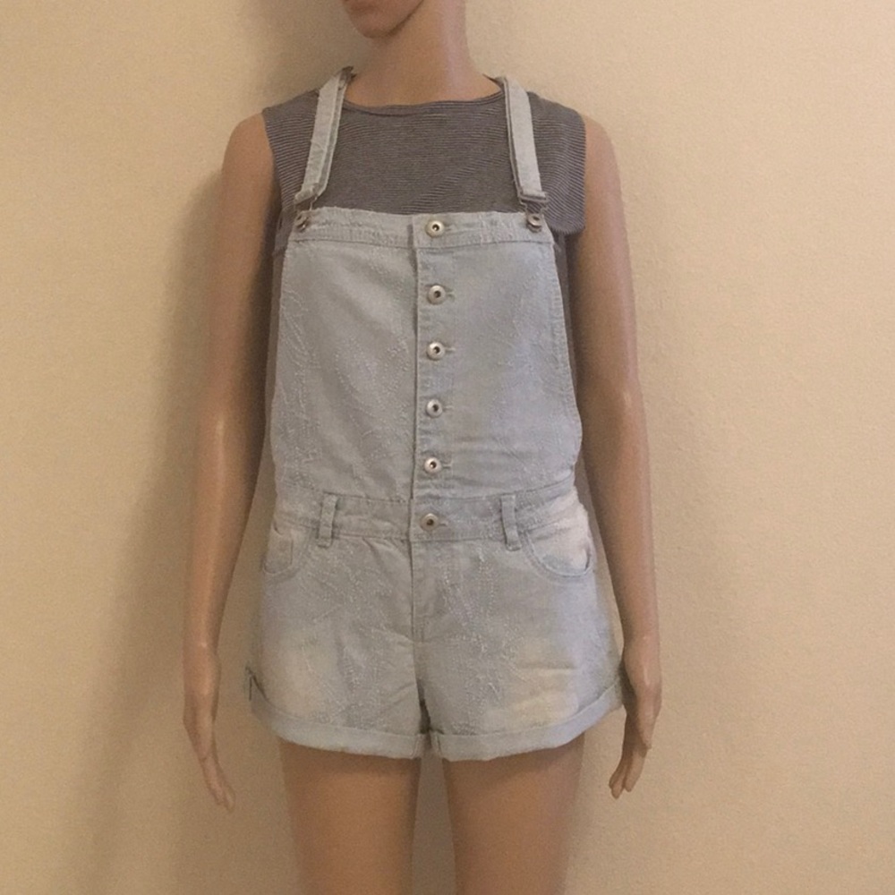 NWOT denim short-all